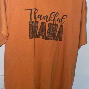 Thankful Mama Orange T-Shirt
